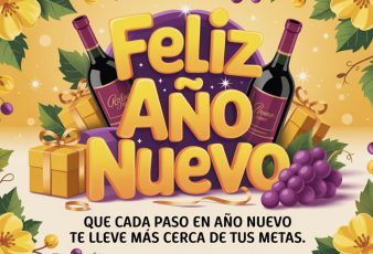Feliz Año Nuevo 2026 Frases Cortas para saludar