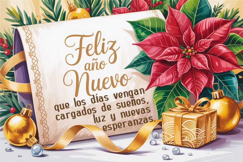 Feliz Año Nuevo 2025 que los días vengan cargados de sueños y esperanzas