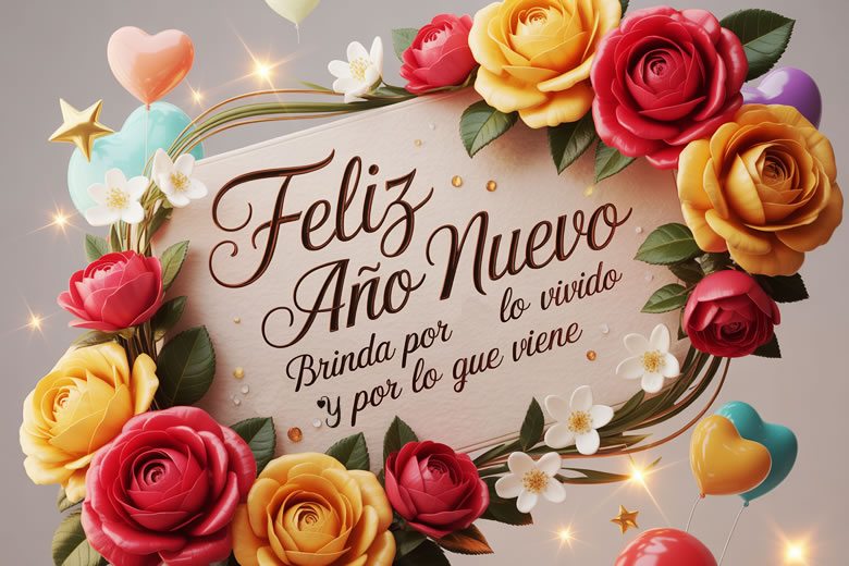 Feliz Año nuevo 2026 brinda por lo vivido y por lo que viene