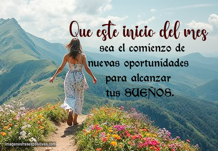 Frases Motivadora para desear inicio del mes