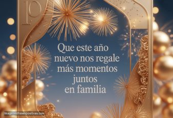 Frases bonitas y deseos Feliz año nuevo para familia