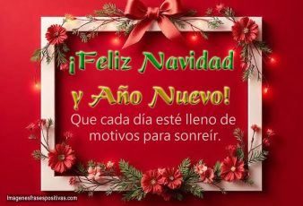 Frases cortas y bonitas para desear Feliz Navidad y Año Nuevo