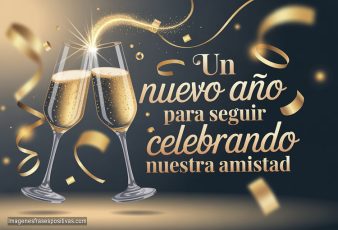 Frases cortas y deseos Feliz año nuevo para amistades