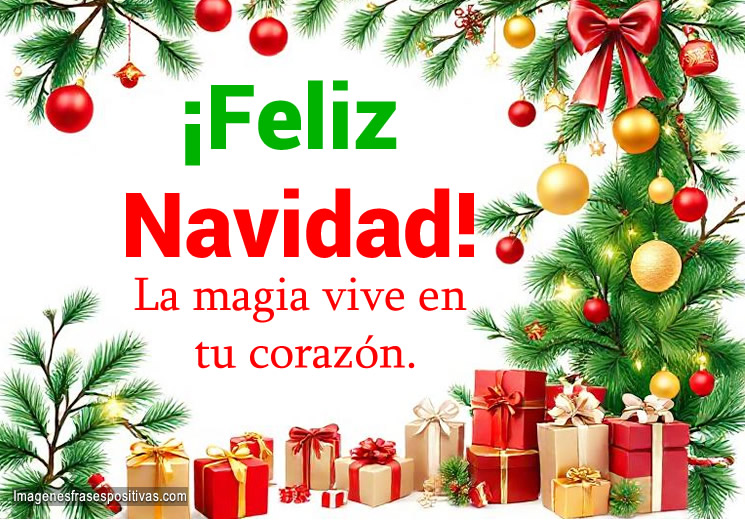 Frases cortas y positivas para desear Feliz Navidad