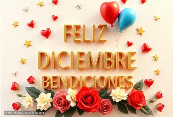 Frases feliz diciembre bendiciones