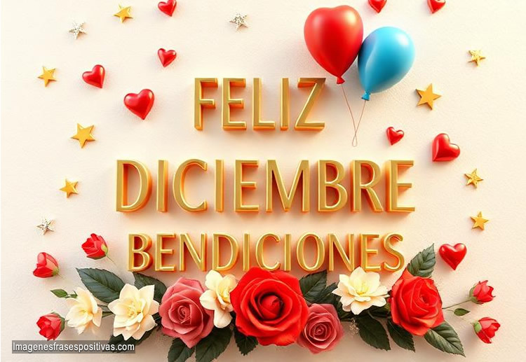 Frases feliz diciembre bendiciones