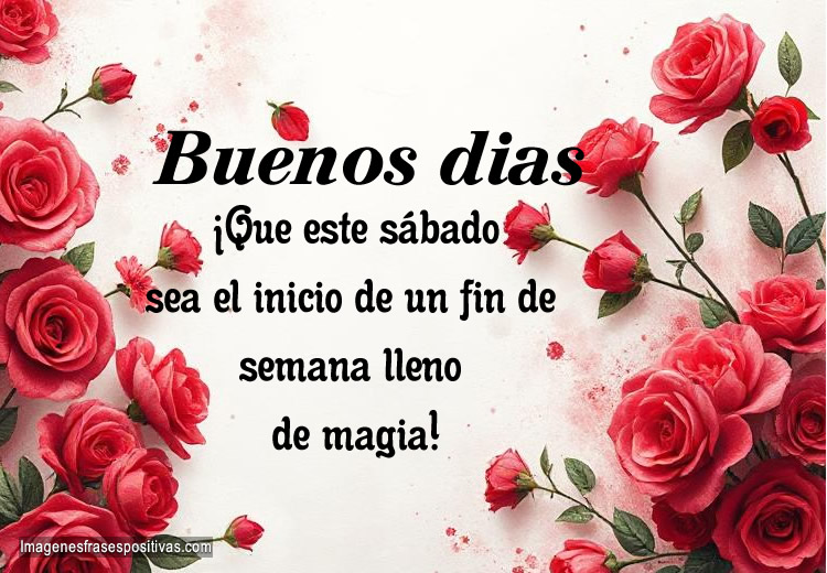 Frases para desear un feliz sábado