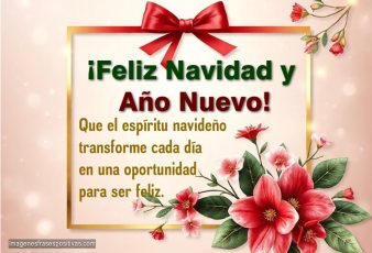 Frases positivas para desear Feliz Navidad y Año Nuevo