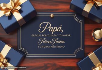 Frases ¡Feliz Navidad y Año Nuevo Papá!