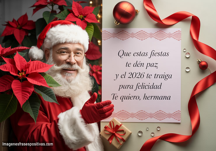 Mensaje De Navidad y Año Nuevo para Hermana